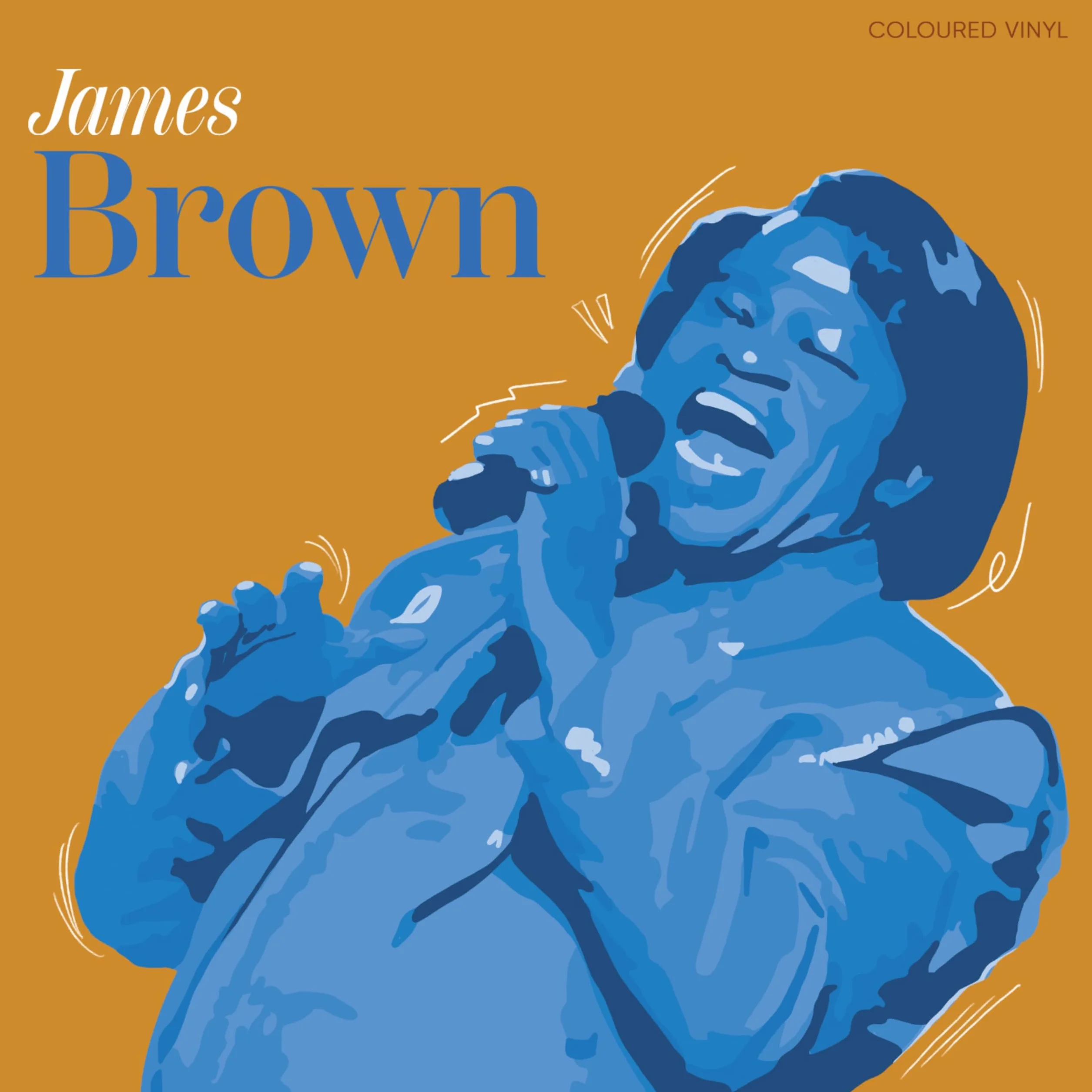 James Brown Vinile Colorato, Marrone Marmorizzato Trasparente , Live Performance