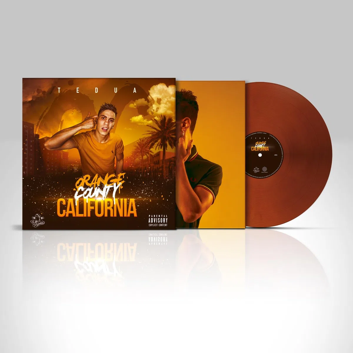 Orange County California-lp Orange mix purple