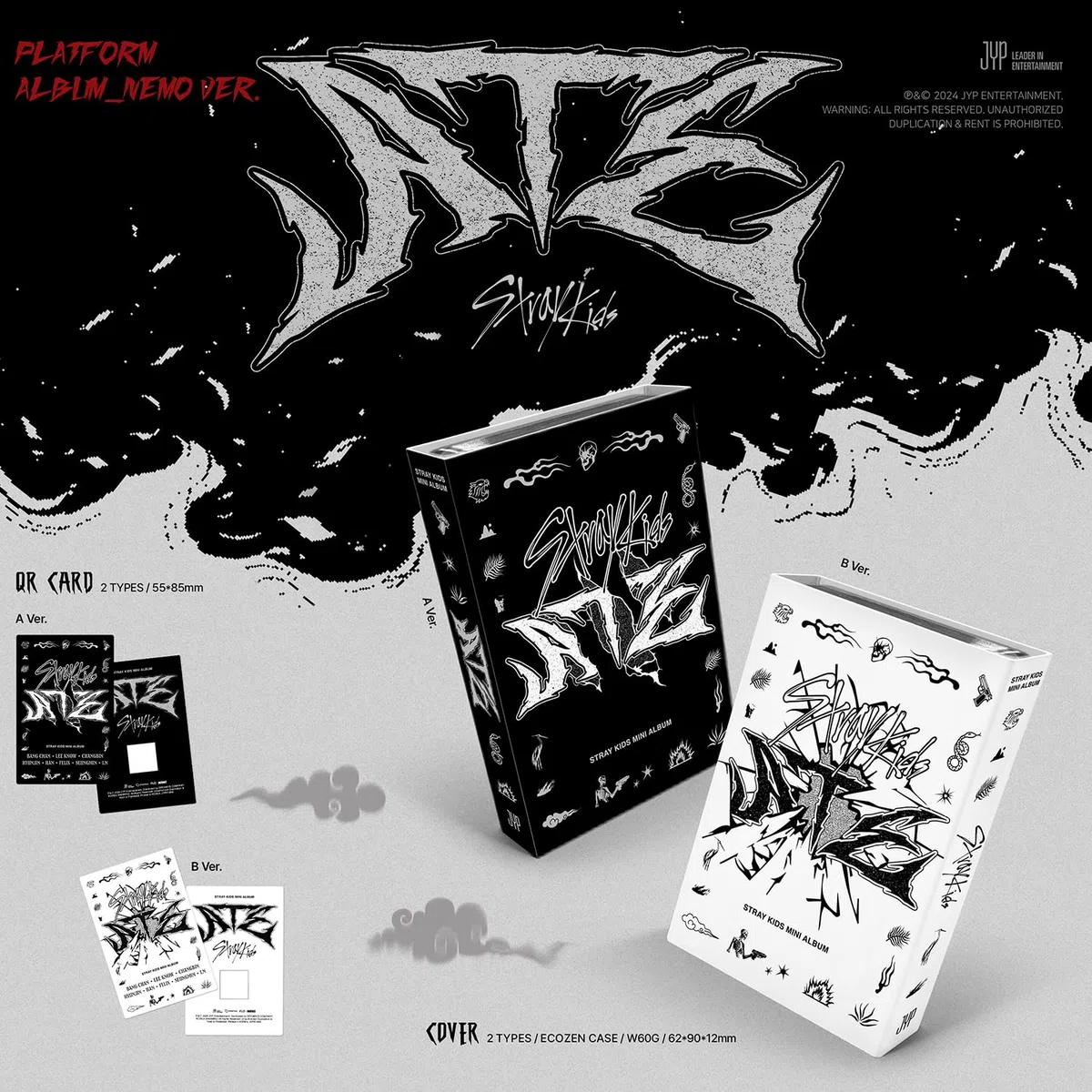 Stray Kids - [ATE] (Platform Album_Nemo B Ver.) Postcard SET + Random Photocard + QR Card + 1 Extra Photocard