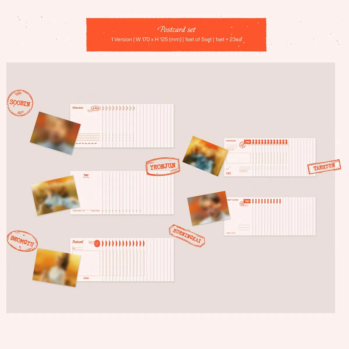 TXT - [MINISODE 3 : TOMORROW] (Light Ver.) Package Box + Album Stand Envelope R + Postcard Set + Lyric Card Set + Mini Poster + Photo Card + Sticker + 5 Extra Photocards