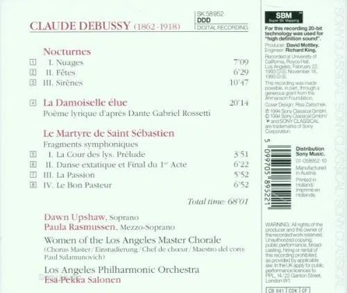 Nocturnes - La Damoiselle élue / Le martyre de Saint-Sébastien