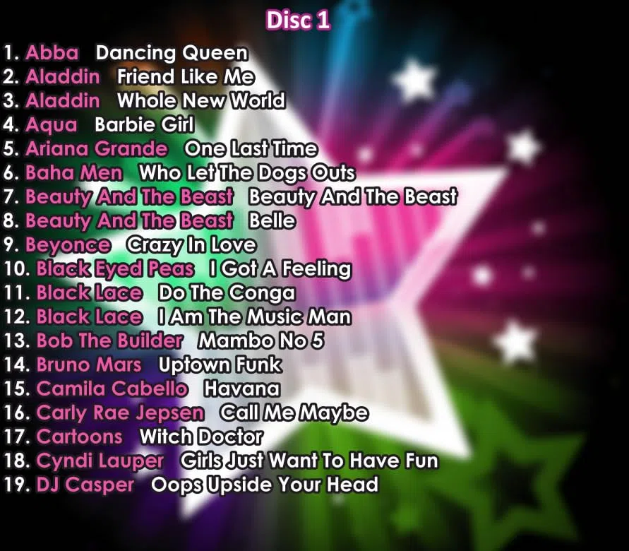 Vocal-Star Kids Karaoke CDG CD+G Disc Set - 80 canzoni 4 dischi