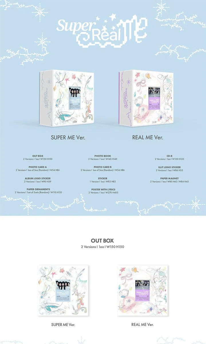 ILLIT [SUPER REAL ME] 1st Mini Album (SUPER ME Ver.) K-POP SEALED